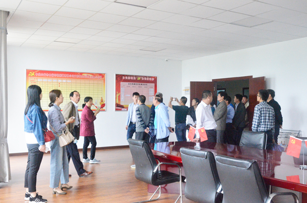 觀摩團(tuán)參觀黨建活動(dòng)室 觀摩團(tuán)參觀黨建活動(dòng)室